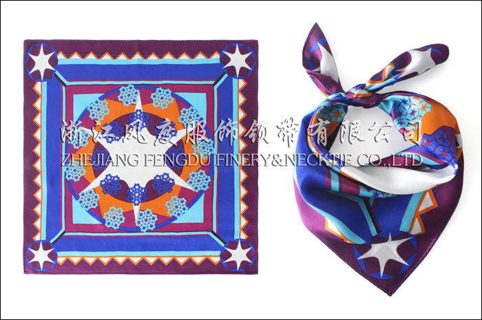 國(guó)家核電 真絲小方巾 規(guī)格：53x53cm