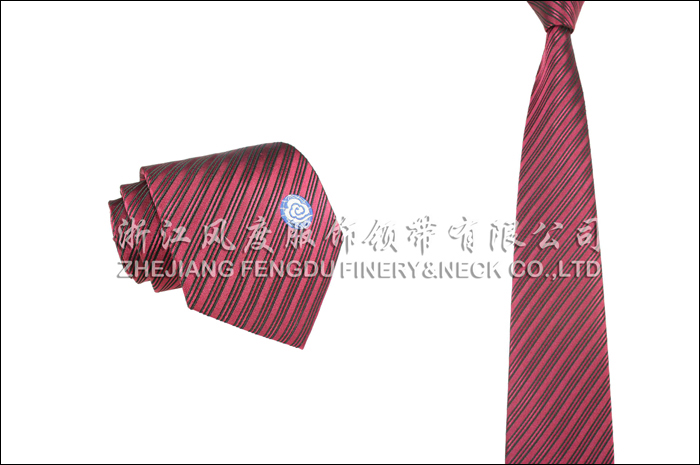 氣象 色織滌絲領帶