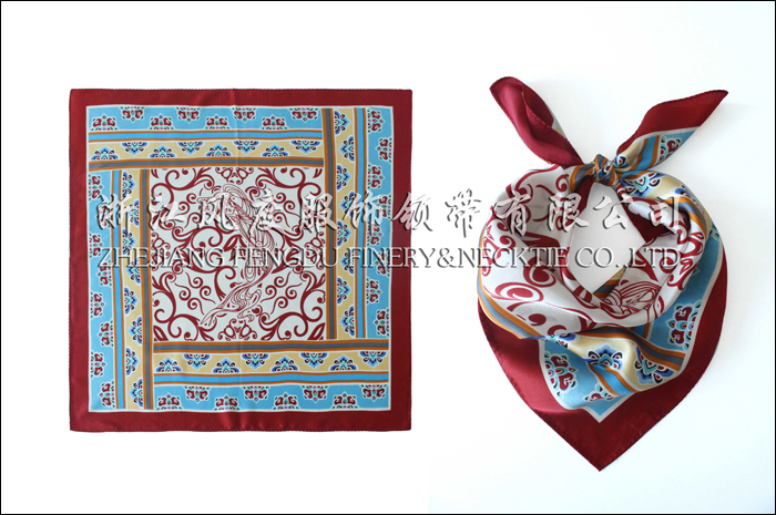 貴州茅臺 真絲小方巾 規格：53x53cm